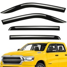 Extra Durable Window Deflectors Tape-On Window Visors Rain For Dodge RAM 19-26