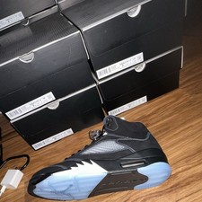 Jordan 5 University Blue Sneakers Grade Schoo...