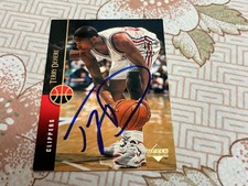 1994-95 Upper Deck Terry Dehere Autographed Basketball Card Clippers Seton Hall