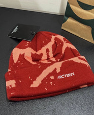 Arc'teryx Grotto Toque Beanie Red Merino Wool Winter Hat Unisex NWT Authentic