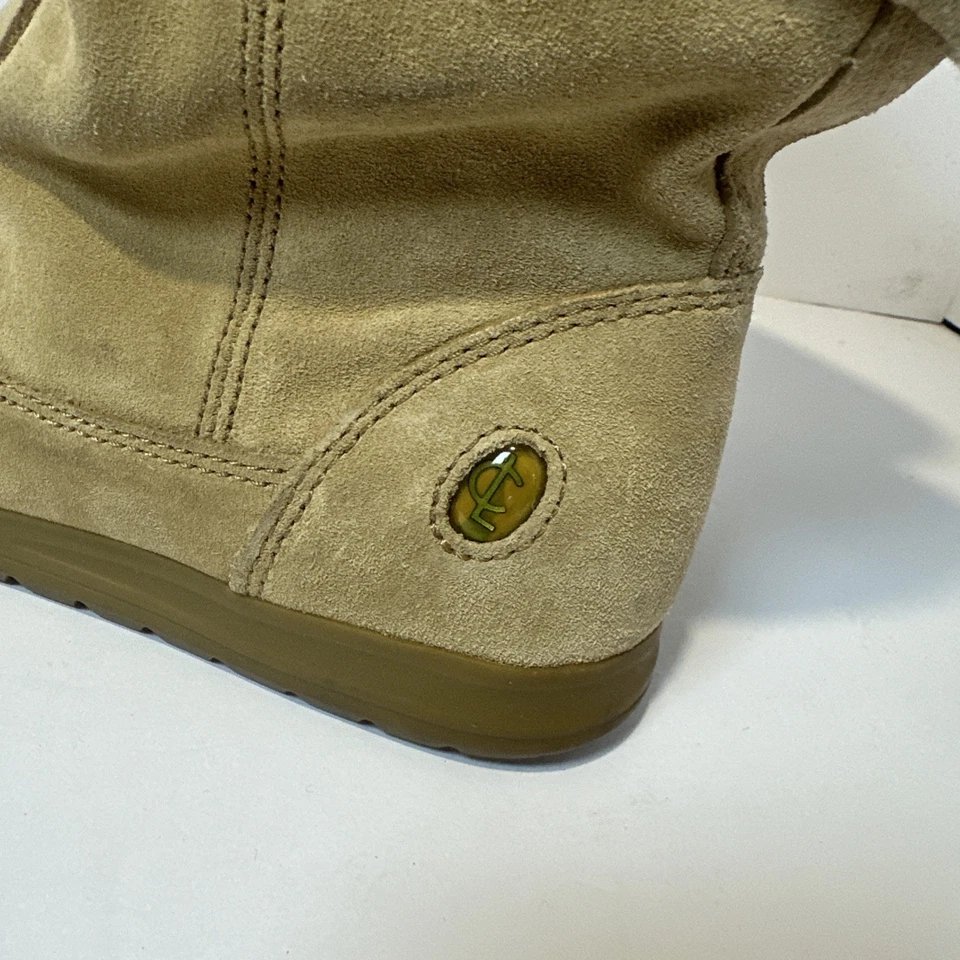 Coach Tatum Brown Leather & Wool Knit Mid Calf Boots-Size 8M - Image 3 of 4