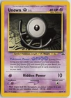 Unown [U] Uncommon Unlimited Neo Discovery 51/75 NM