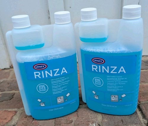 2 PACK Urnex - Rinza Milk Frother Cleaner (Alkaline)- 33.6 oz (1 liter) each
