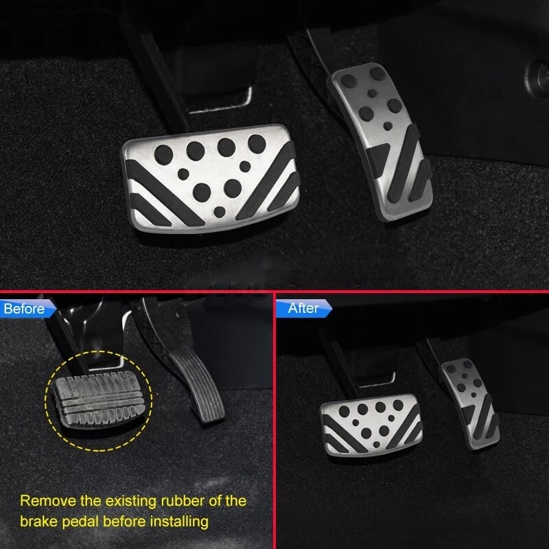 Чехлы на педали газового тормоза без дрели для Mitsubishi Outlander Sport Eclipse Cross ASX - Изображение 2 из 4
