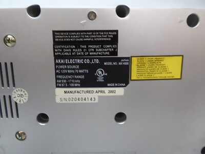 RARE AKAI MX4000 CD-R/RW PLAYABLE | eBay