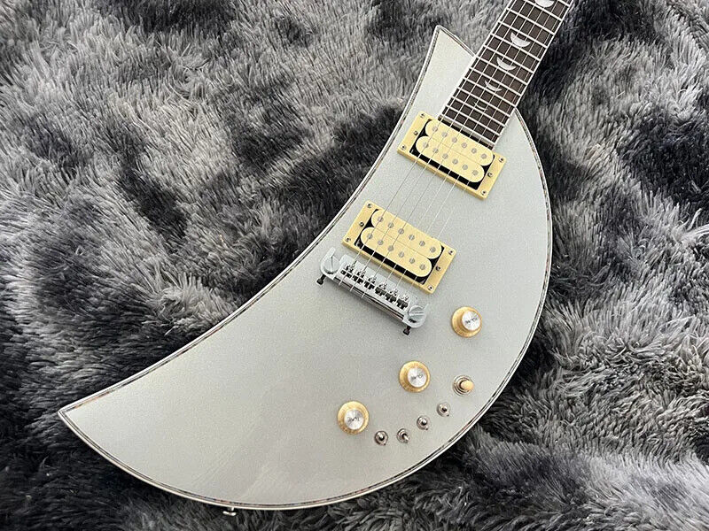Factory Customized Electric Guitar Moon Shape Special Design Factory Customized Electric Guitar Moon Shape Special Design