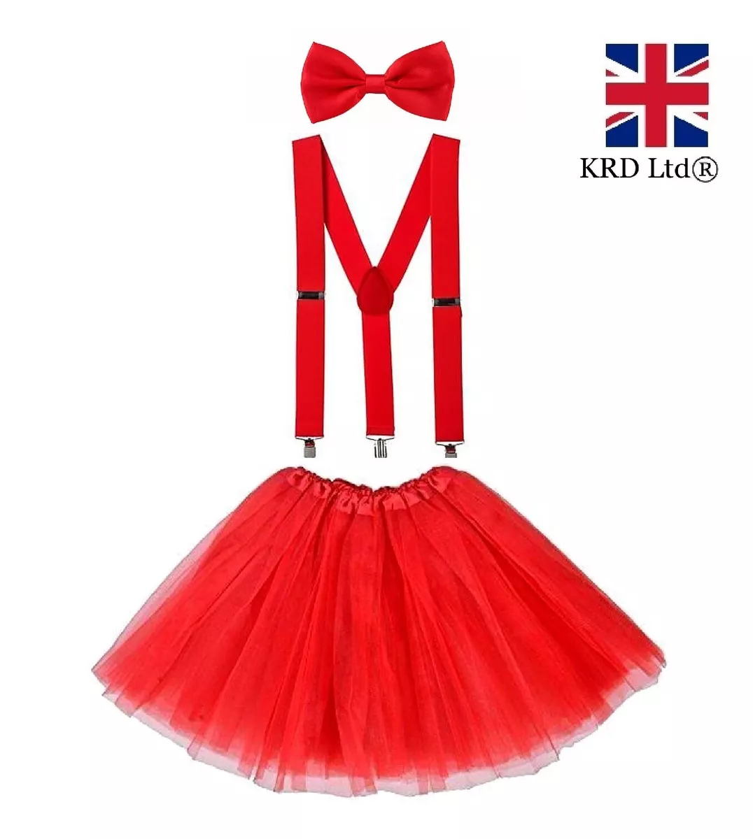 RED NOSE DAY FANCY DRESS COSTUME Adult Mens Ladies Girls Kids School Dress Up UK