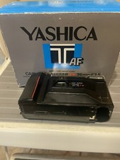  2 YASHICA T-AF  T2 Kyocera FILM CAMERA 35/3.5 Carl Zeiss TESSAR LENS T BOX