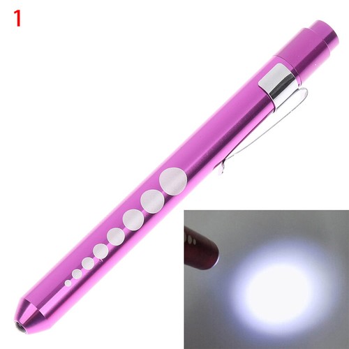 LED Flashlight Work Light First Aid Pen Light Torch Lamp Pupil Gauge Measuremexb - Imagen 18 de 27