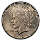 1934-D $1 Silver Peace Dollar - UNC Semi Key Date - SKU-B3229