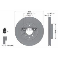 Textar 2X Bremsscheibe Vorne Ø296 Mm InnenbelüFtet Beschichtet FüR Mazda CX-7