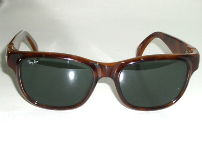 1980's VINTAGE B&L RAY BAN W2761 TORTOISE G15 OUTSIDERS WAYFARER