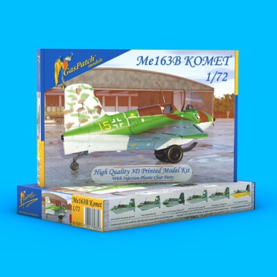 1/72 GasPatch #72317 Me163B Komet 3D Printed Resin Kit