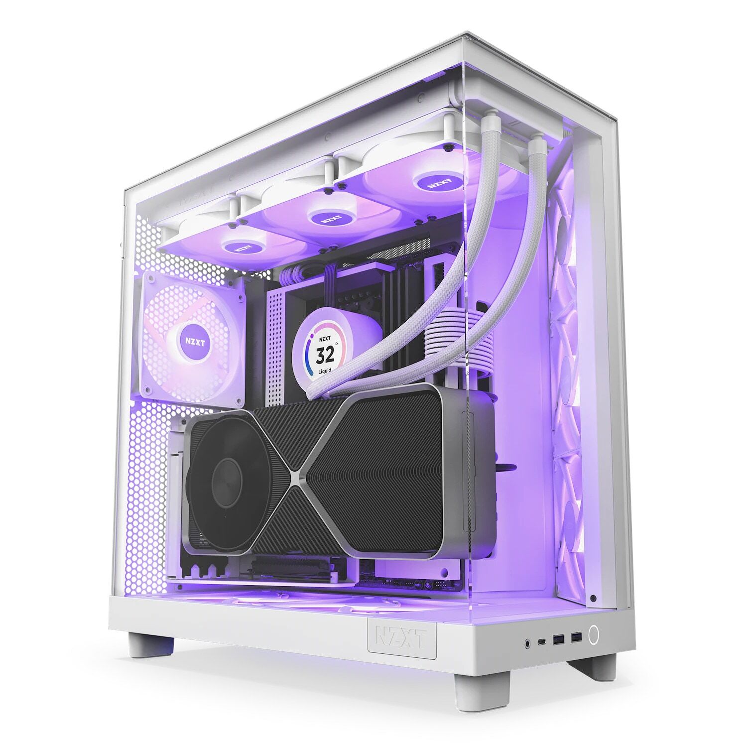 NZXT H6 Flow RGB с воздушным потоком в середине башни игровой автомат для глазури 28290₽