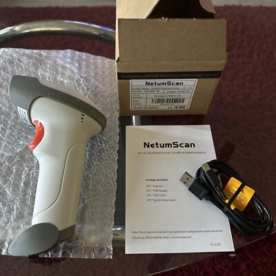 NetumScan Bluetooth 2D Barcode Scanner 3 in 1 Automatic Wireless QR Reader