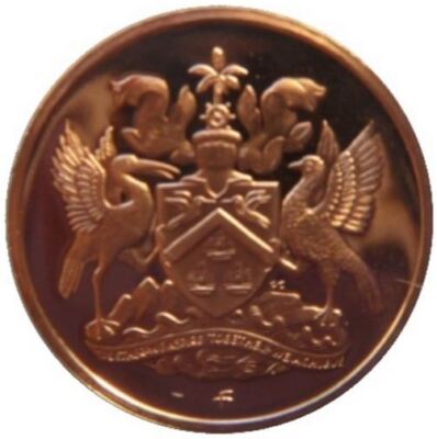 (取引中)ゴメチュ2 TRINIDAD Trinidad and Tobago 5 Cents Coin | Queen Elizabeth II | 1966