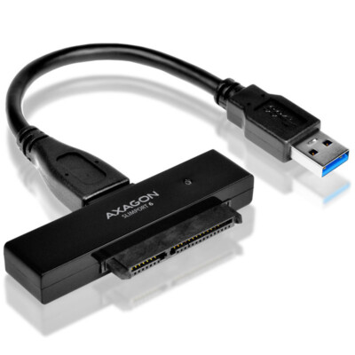 AXAGON ADSA-1S6 SLIMPort6 Adapter, USB 3.0, 2,5'' SSD/HDD, SATA 6G - mit Case