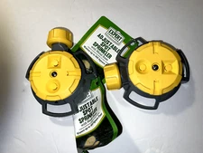 2 Expert Gardener Adjustable Spot Sprinkler w/ Metal Base Waters Up To 900 Sq Ft