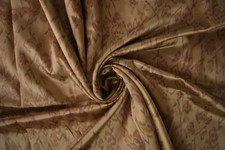 FNC Vintage Saree Indian Brown tessuto a mano misto Ikat seta sari tessuto ar...