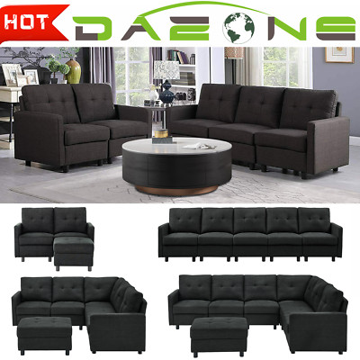 Modern Fabric Modular Sectional Sofa - Stylish and Comfortable Living Room Couch
