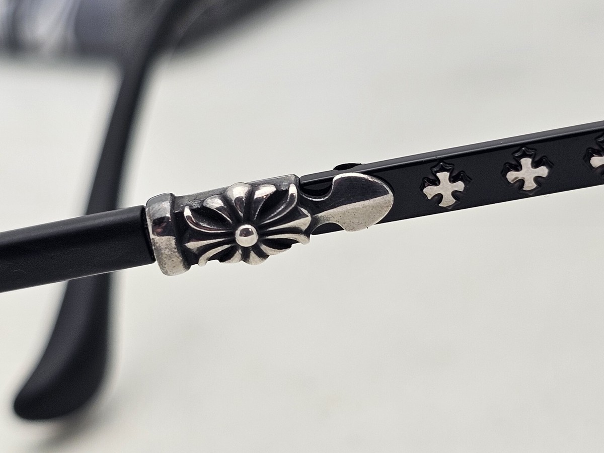 New Chrome Hearts GRITT Sunglasses GP/SS-MCF-P 62-12 142 Gold