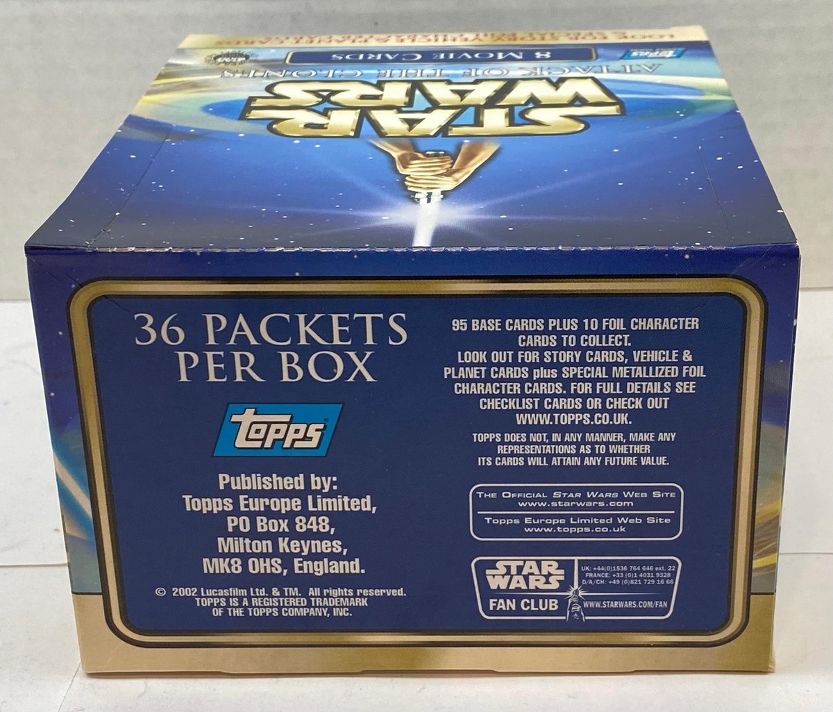 未開封36パック STAR WARS クローンの攻撃 カード ブースター BOX 未開封36パック STAR WARS クローンの攻撃 カード ブースター BOX