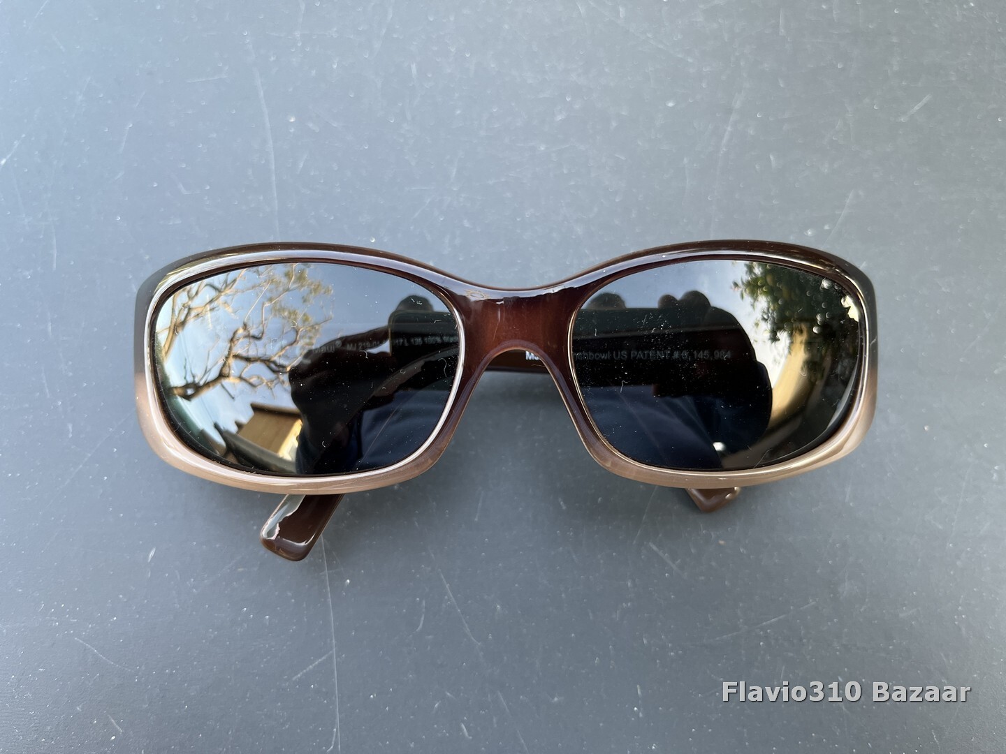 Authentic MAUI JIM MJ219 Punchbowl Brown Sunglasses w/ NEW Seek Optics