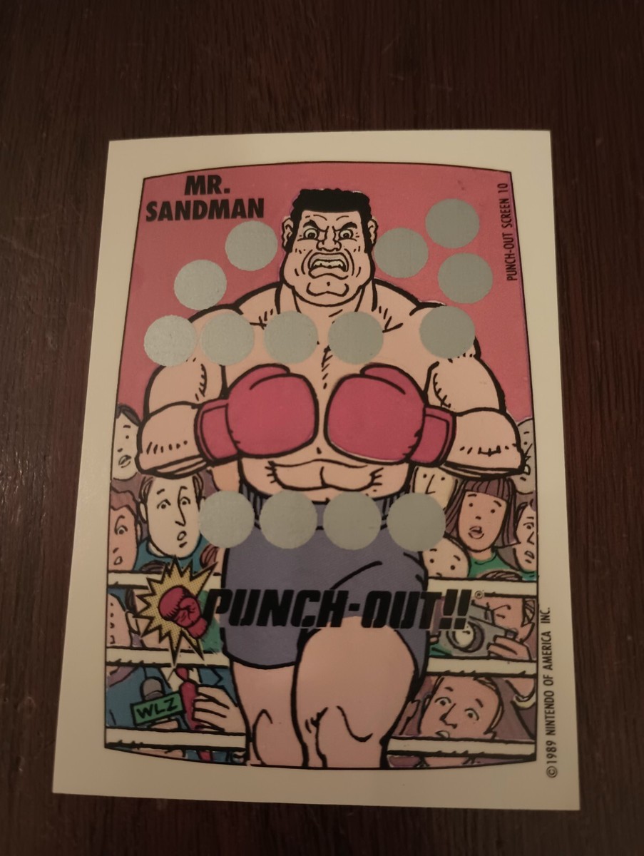 1989 Nintendo Punch-Out Scratch-Off #10 Mr. Sandman (MINT) | eBay
