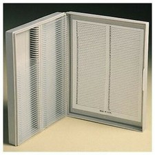 Karter Scientific 212H1 Microscope Slide Box, for 1x3 Slides, Holds 100 Slide...