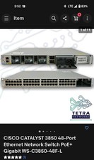 Cisco catalyst 3850 Ethernet Network Switch ,POE plus Gigabit WS-C3850-48F-L