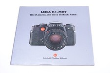   LEICA R, R4-MOT CAMERA AND LENSES ORIGINAL PRODUCT GUIDE BROCHURE GERMAN 125