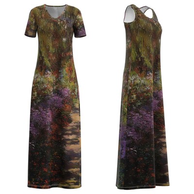 Claude Mone Gartenweg Zhenskij Korotkij Rukav Bez Rukavov Dlinnoe Plate Razmer Xs 5xl Ebay