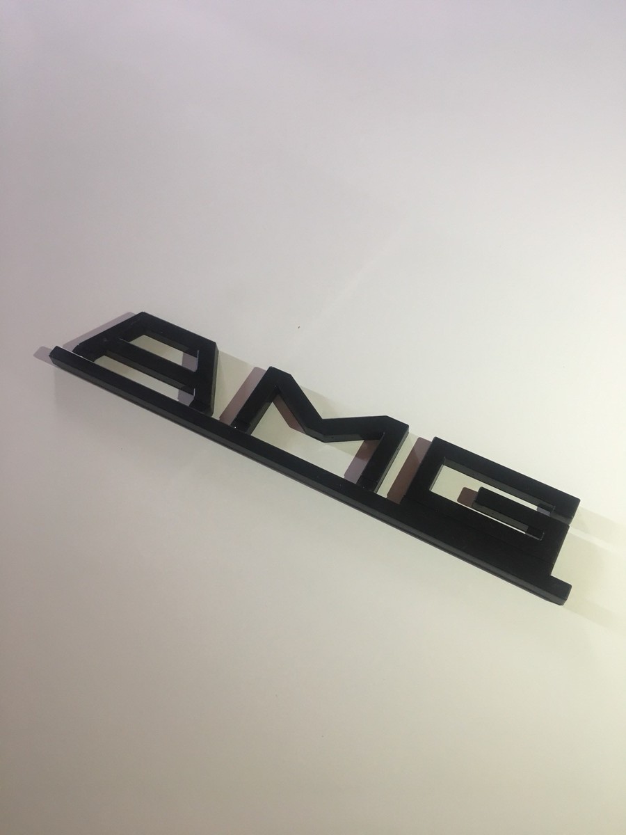 For AMG For Mercedes Pre Merger Black Classic R107 W124 W126 W201 