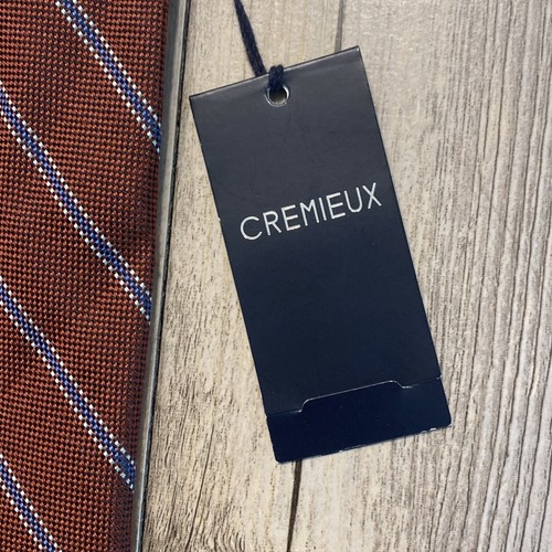 Daniel Cremieux Slim Neck Tie Mens Striped Silk blend Made In Italy NWT - Picture 2 of 8