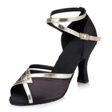 Women Party Ballroom Latin Tango Rumba Jazz Salsa Dance Shoes Satin Heels Sandal