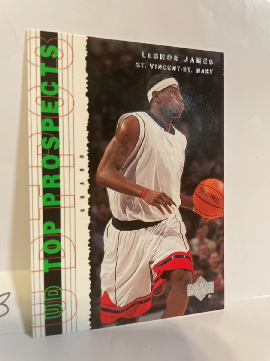 NBA カード2003-04 UPPER DECK LEBRON JAMES Lebron James Upper Deck top prospects 2003-04 card #55 Nba
