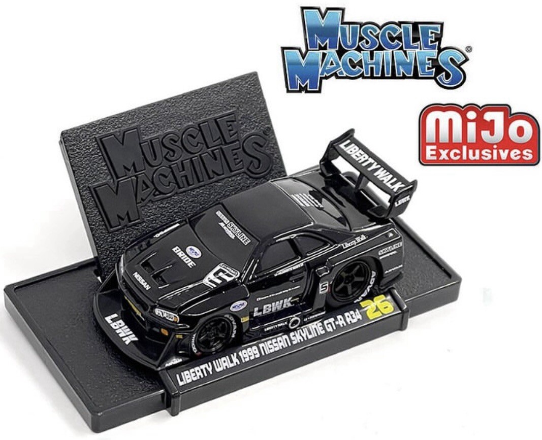 MUSCLE MACHINES LBWK 1999 NISSAN SKYLINE GT-R R34 SUPER SILHOUETTE