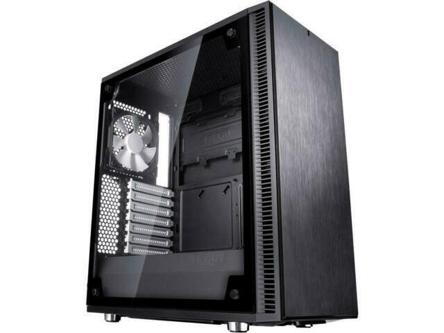 Fractal Design Fd Ca Def C Bk Tg Define C Tg Mid Tower Atx Case With Tempered Glass Black For Sale Online Ebay