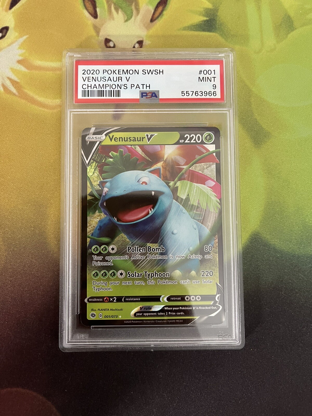 Pokemon - Venusaur V 001/073 - Champion’s Path - PSA 9 Mint