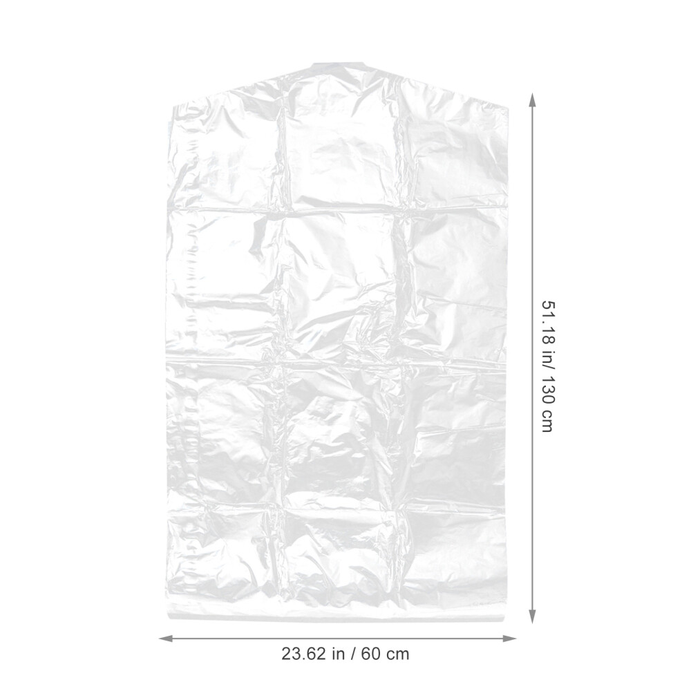 90 pcs 60x130cm Clothes Dust Cover Clear Plastic Garment Bags