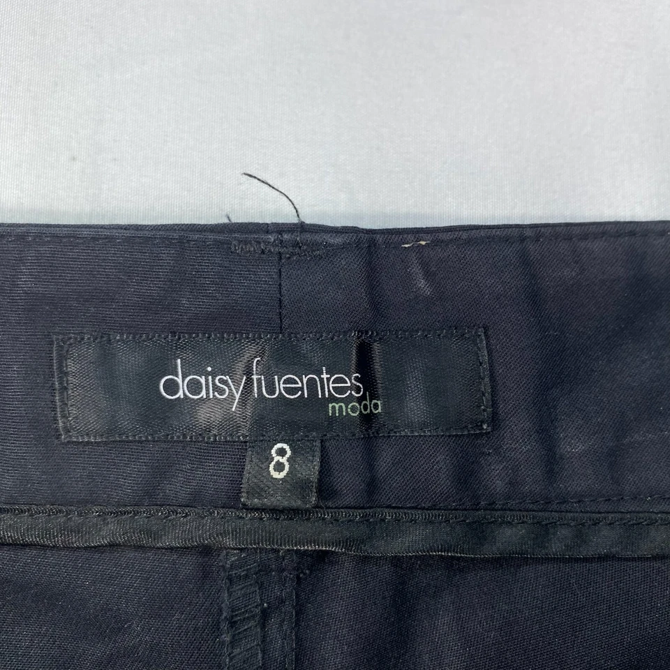 Daisy Fuents Bermuda Shorts Womens size 8 Black Stretch Casual - Image 3 of 4
