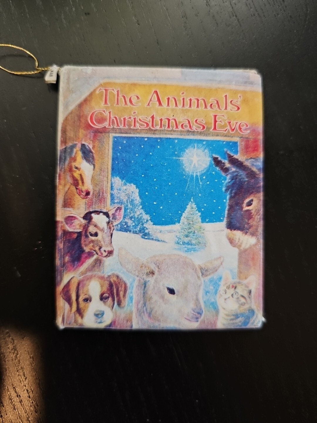 Mini Christmas Book Ornaments 3" Kurt S Adler and Bradford Novelty Co Lot of 7