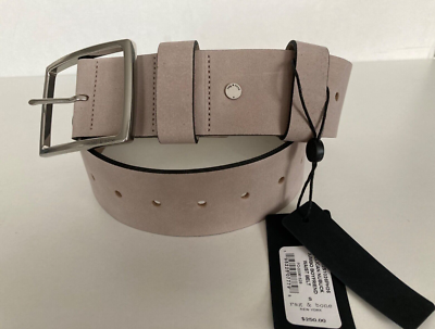 Rag & Bone Boyfriend Belt in Pelican Rag & Bone Suede Boyfriend Belt, Camel | Neiman Marcus main image 4
