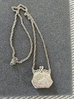 Vintage Pocket Book Locket Necklace - Purse Locket Pendant Floral Bird Peacock — photo 2