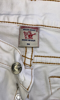 true religion jeans jackson size 34 white | eBay