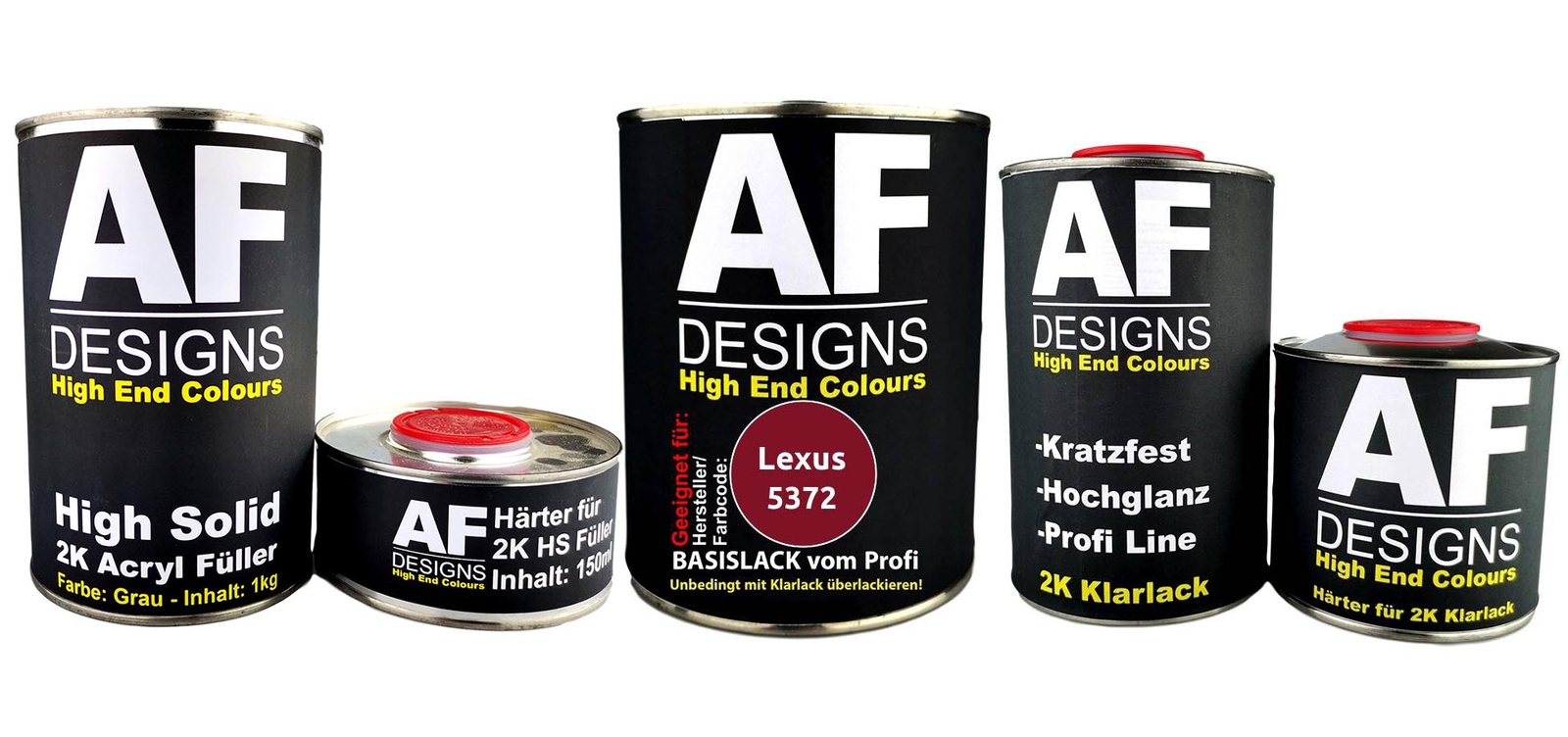 PARA Lexus 5372 Deep Red pintura coche imprimación barniz transparente juego 3,7L