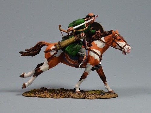 Figurine d'art MGL6015 The Mongols en métal peint pour collectionneur exigeant