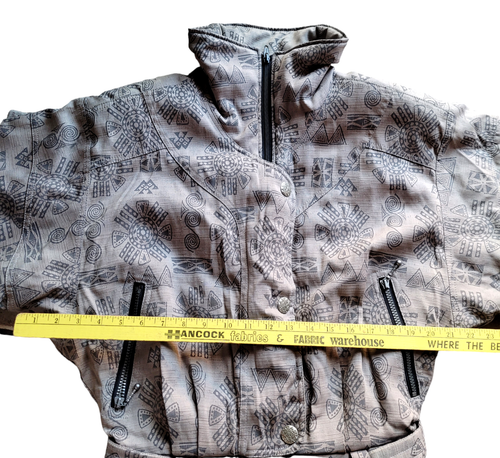 VTG Nils Women's One Piece Ski Suit Snow Suit Apres Bib Gray/Black • Size 12 - Picture 17 of 18