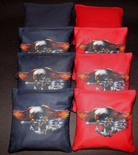 Custom USA Patriotic BALD EAGLE 8 ACA Regulation Cornhole baggo toss bags B12