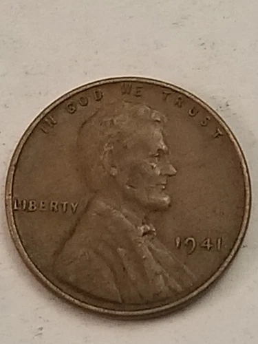 VINTAGE 1941 Philadelphia Wheat Penny One Cent Coin
